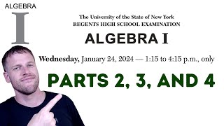 Algebra 1 Regents January 2024 questions 2537 [upl. by Min377]