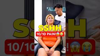 The LOUDEST Neck Crack EVER‼️😭 neckpain Chiropractic Trending Short [upl. by Braasch]