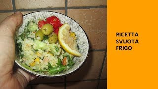 RICETTA SVUOTA FRIGOriso con cetriolipomodoricarotemaistonnoolivepesto [upl. by Poore]