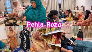 1st Roza with family ✨ Riza ko Doctor ke paas leke Gaye  Ramadan Grocery vlog [upl. by Pollerd]