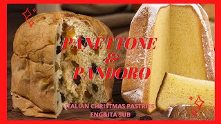 Pandoro amp Panettone Italian traditional Christmas pastriesdolci tradizionali italiani di Natale [upl. by Chaddy]