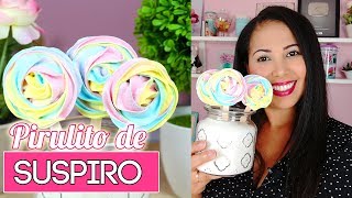 Pirulito de Suspiro  Como Fazer Pirulito de Suspiro Colorido  Cakepedia [upl. by Elagibba573]