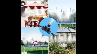 Atomization Misting Nozzles DIY Sanitization Fogger Sprayer Watering Fogging Cooling Kit Sprinkler [upl. by Scarito]