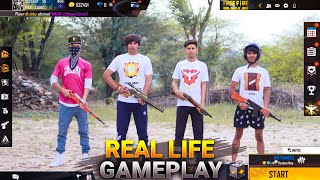 Free Fire Gameplay In Real Life  Comedy Video  Free Fire In Real LIfe  Kar98 army [upl. by Eetsirk]