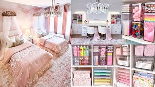 EXTREME GIRLS BEDROOM MAKEOVER  ULTIMATE Organizing  DIY Decorating Ideas on A BUDGET [upl. by Leann]