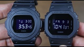 CASIO GSHOCK DW5750E1B VS GSHOCK DW5600BB1 [upl. by Eibrab411]