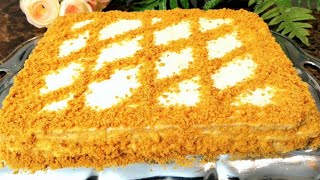 Mana Eng Mazali Oson Va Barakali Medovik Tort MEDOVIK TORTI Мёдовый Торт Тающий во РтуHoney Cake [upl. by Kaspar]