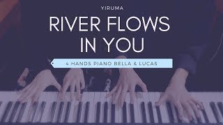 🎵Yiruma  River Flows In You  4hands piano [upl. by Yelsnia]