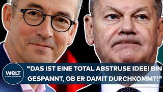 AMPELAUS Scholz quotDas ist eine total abstruse Idee Bin gespannt ob er damit durchkommtquot [upl. by Atter]