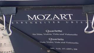 モーツァルト フルート四重奏曲 2 Mozart Flute Quartet in A KV 298 Flötenquartett  Takahashi in JAPAN [upl. by Audun]