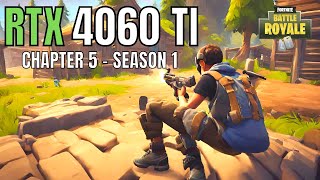 IS 8GB ENOUGH RTX 4060 TI FORTNITE CHAPTER 5  1080p 1440p 4K RAY TRACING [upl. by Krever]