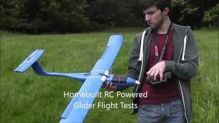 RC Powered Glider Maiden Flight [upl. by Zadack]