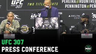 UFC 307 Press Conference Full  Alex Pereira vs Khalil Rountree [upl. by Nytsirc]