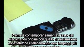 Come programmare il telecomando universale 4 CANALI PER 433 MHZ no  A B C D [upl. by Artimed7]