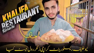 Khalifa restaurant Karachi  try Zinger roll vip Sk Saab 786 youtubevloge virlvideo2024 fastfood [upl. by Yewed]