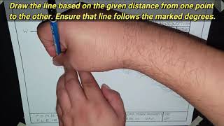 HOW TO PLOT THE BEARINGS OR SITE COORDINATES USING A PROTRACTOR [upl. by Greenleaf]