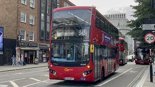 FRV Go Ahead London Route 343 Aldgate  New Cross Gate MCV Evoseti MHV54 BT66 MPF amp EH242 [upl. by Jaeger]