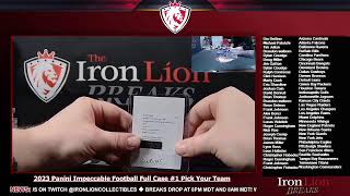 2023 Panini Impeccable Football Full Case 1 Pick Your Team [upl. by Gilberto]