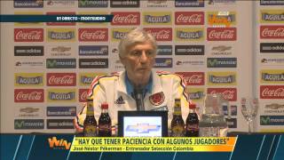 En vivo Rueda de prensa Pékerman previo al duelo Uruguay vs Colombia [upl. by Chelton343]