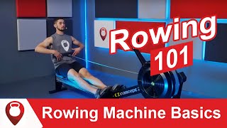 Rowing Machine Basics  Correct Rowing Technique for Beginners 💪 [upl. by Grondin]