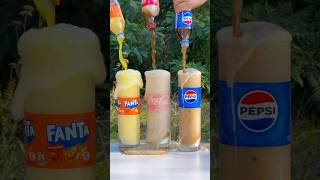 How high will Cola Pepsi Fanta fly with Mentos 😱 experiment cokevsmentos [upl. by Nnairb933]