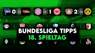 Bundesliga Prognose  18 Spieltag Tipps amp Vorschau  202223 [upl. by Oiliduab]