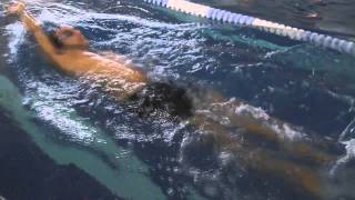 Backstroke Swimming technique  legs [upl. by Anauq]