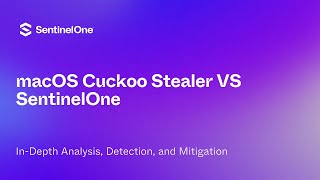 macOS Cuckoo Stealer Malware VS SentinelOne Detection [upl. by Adena]