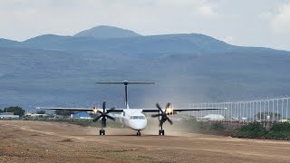 F50 Q400  Kakuma Airstrip  Turkana county Kenya Africa [upl. by Lohrman]