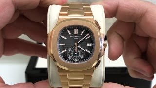 UNBOXING Patek Philippe Nautilus 5980 1R001 Rosé Gold Chronograph [upl. by Toor]