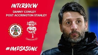 🎥 Post Match  Danny Cowley Post Accrington Stanley [upl. by Boelter]