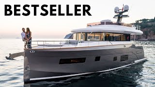 2023 SIRENA 58 Fast Trawler Liveaboard Yacht Tour [upl. by Savina]