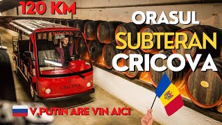 ORAȘ SUBTERAN unic in LUME unde PUTIN își tine VINUL🍷 Cramele Cricova  Republica Moldova 🇲🇩 [upl. by Spracklen]