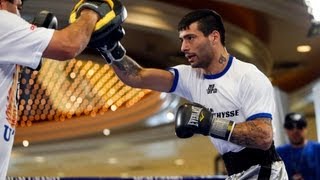 Danny Garcia vs Lucas Matthysse Lucas Matthysse Open Media Workout [upl. by Stuckey]