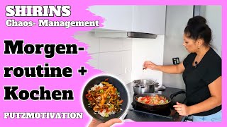 Meine ROUTINE im HAUSHALT  lecker KOCHEN  Flyady Morgenroutine hellofresh putzmotivation [upl. by Crista]