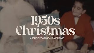 Archive footage of Christmas  1950s home movie film [upl. by Petula34]