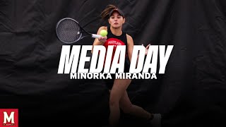 Maryland Spring Sport Media Day  Womens Tennis Minorka Miranda [upl. by Arakahs464]