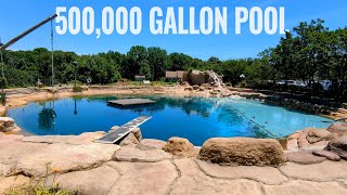 500k Gallon Backyard Pool  29 Year Build  Coolest Thing Ive Ever Made  EP26 [upl. by Rednaskela963]