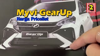 Perodua Myvi 2022 2023 GearUp Harga Review Pricelist [upl. by Ced]