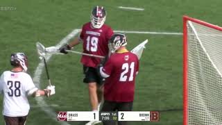 Brown vs UMass Lacrosse Highlights  2024 College Lacrosse [upl. by Aicittel549]