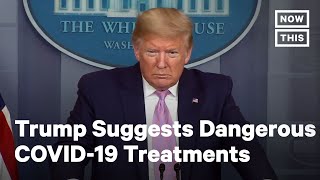 Trump Suggests False COVID19 Treatment Despite Expert Advice  NowThis [upl. by Nyleuqaj]