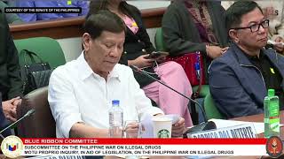 Former President Duterte opening statement  Senate inquiry into the war on drugs [upl. by Ellirpa]