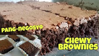 CHEWY BROWNIES RECIPE  EASY YUMMY BROWNIES  PWEDE PANG NEGOSYO [upl. by Gardel518]