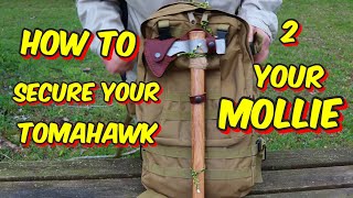 Tomawk Carry System  Attaching Tomahawks To Mollie  Pals Webbing [upl. by Etnahsa394]