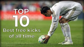 TOP 10 Best free kick goals of all time [upl. by Modesta]