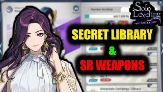 Solo Leveling Arise Secret Library and SR weapon crafting [upl. by Ynots799]