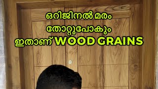 Wood graining tips Malayalam home [upl. by Bonner302]