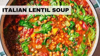 Italian Lentil Soup Recipe  Healthy Lentil Soup [upl. by Lancelot239]