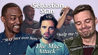 Sebastian Stan being ATTACKED by Anthony Mackie’s compliments for 3 minutes straight… [upl. by Lytsirhc]