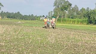 WOW Natural village power tiller working video  Skilled village boy work field [upl. by Eybbob8]